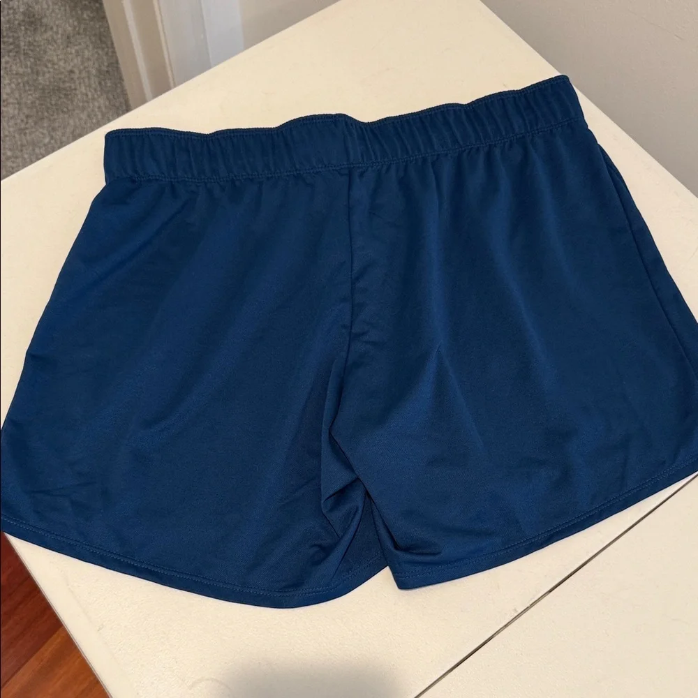 NWT Nike Pro Dri-Fit Women Sporty Navy Athletic Shorts Drawstring waistband M - Picture 4 of 10